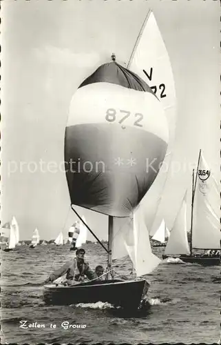 Segelboote Zeilen te Grouw Kat. Schiffe