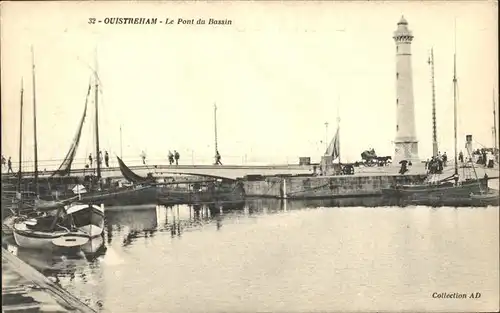 Leuchtturm Lighthouse Ouistreham Pont du Bassin Kat. Gebaeude