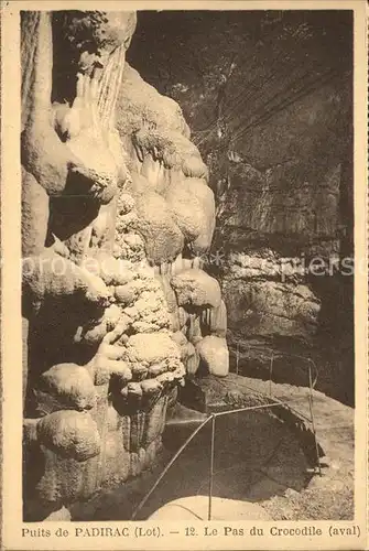 Hoehlen Caves Grottes Puits de Padirac Pas du Crocodile Kat. Berge