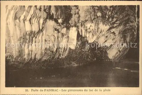 Hoehlen Caves Grottes Puits de Padirac Pleureuses du lac de la pluie  Kat. Berge