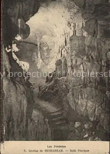 Hoehlen Caves Grottes Les Pyrenees Grottes de Betharram Salle Feerique Kat. Berge