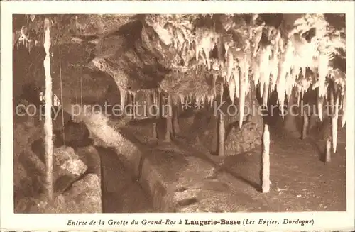 Hoehlen Caves Grottes Grand Roc Laugerie Basse  Kat. Berge