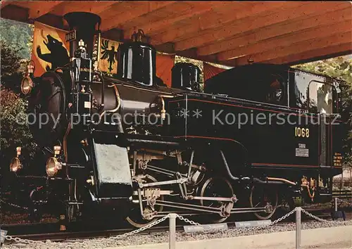 Lokomotive Bruenigbahn HG 3 3 1068 Meiringen Kat. Eisenbahn