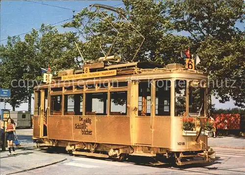 Strassenbahn Em goldige Saechsitram De goldig Schuettelbaecher Stadt Zuerich Kat. Strassenbahn