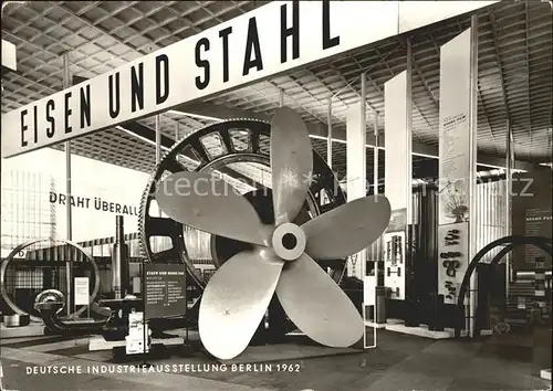 Ausstellung Deutsche Industrieausstellung Berlin 1962 Schiffspropeller Kat. Expositions