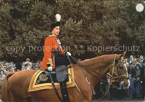 Adel England Queen Elizabeth II London Pferd Horse Guards  Kat. Koenigshaeuser