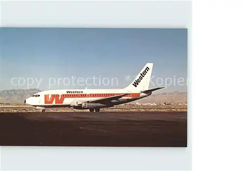 Flugzeuge Zivil Western Airlines Boeing 737 247  Kat. Airplanes Avions