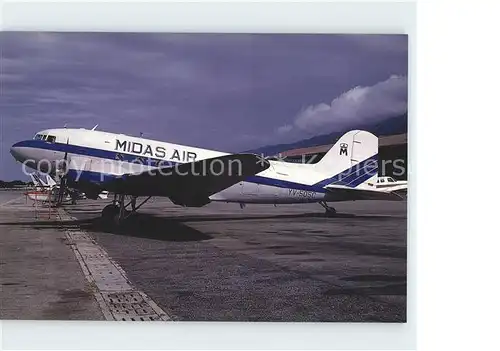 Flugzeuge Zivil Midas Air DC 3C YV 505C c n 9894 Kat. Airplanes Avions