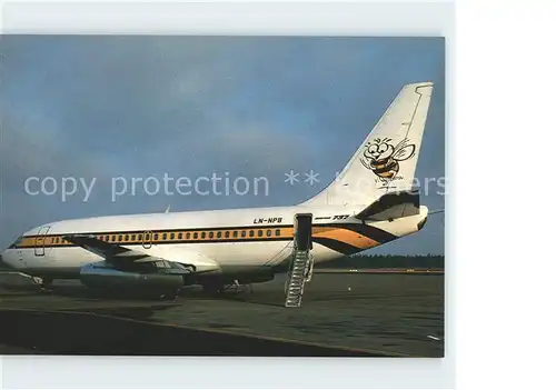 Flugzeuge Zivil Air Executive Norway Busy Bee AS. Boeing 737 2R4C LN NPB Kat. Airplanes Avions