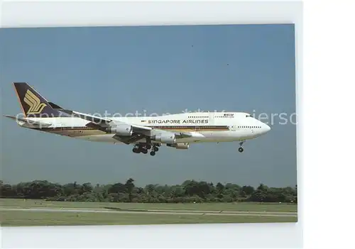 Flugzeuge Zivil Singapore Airlines B747 400 9V SMJ C N 25068 Kat. Airplanes Avions