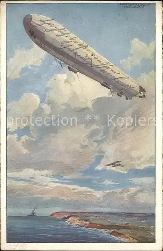 Verlag Deutscher Luftflottenverein Prof. Hans Rudolf Schulze Zeppelin Kat. Militaria WK1
