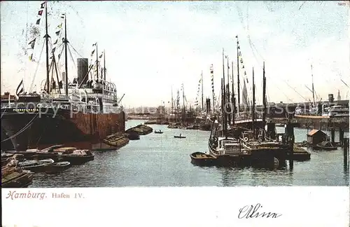 Dampfer Oceanliner Hamburg Hafen IV.  Kat. Schiffe