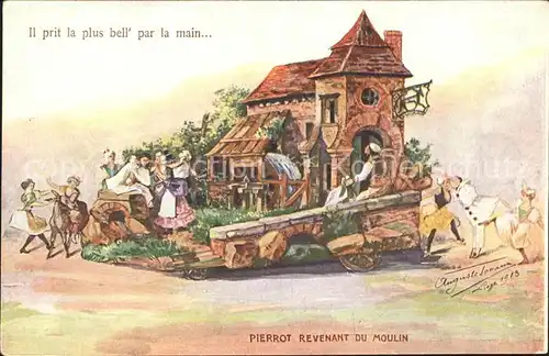 Wassermuehle Lied Pierrot Revenant du Moulin  Kat. Gebaeude und Architektur