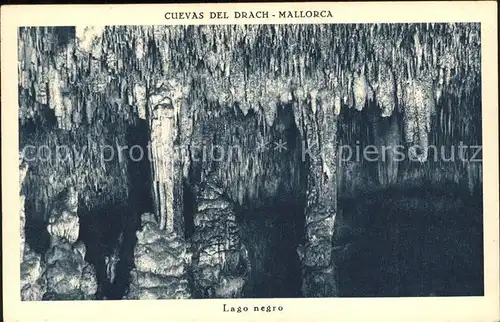 Hoehlen Caves Grottes Lago Negro Cuevas del Drach Mallorca  Kat. Berge