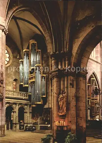 Kirchenorgel Muenster U. L. Frau Freiburg im Breisgau Kat. Musik