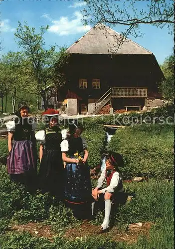 Trachten Schwarzwald Schwarzwaldhaus Kat. Trachten