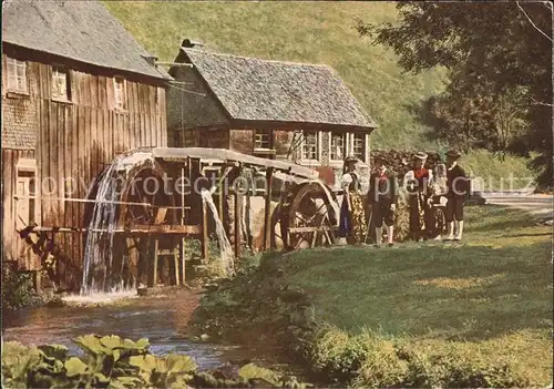 Wassermuehle Schwarzwald Trachten  Kat. Gebaeude und Architektur