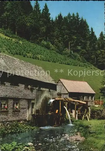 Wassermuehle Schwarzwald  Kat. Gebaeude und Architektur