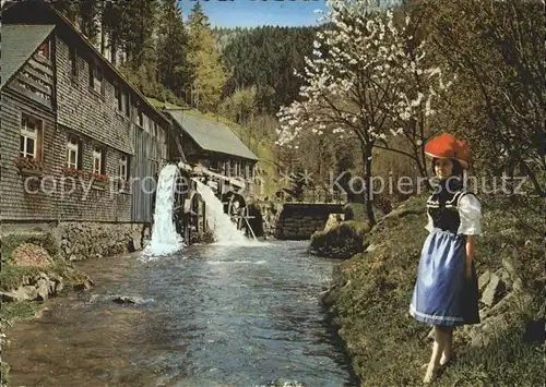 Wassermuehle Schwarzwald Tracht  Kat. Gebaeude und Architektur