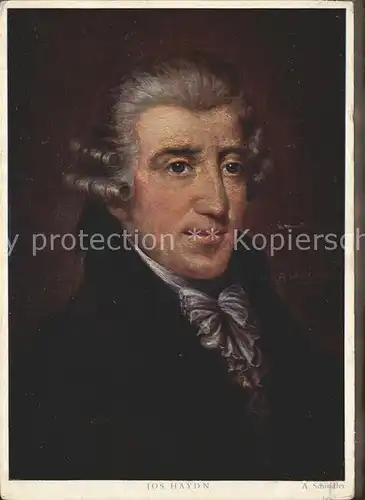 Haydn Joseph Kuenstlerkarte A. Schindler Nr. 7074 F.A. Ackermann Verlag  Kat. Persoenlichkeiten