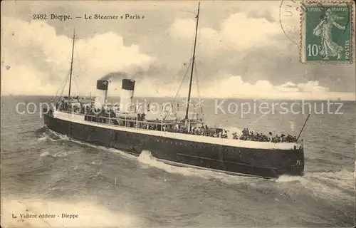 Dampfer Oceanliner Dieppe Steamer Paris Kat. Schiffe