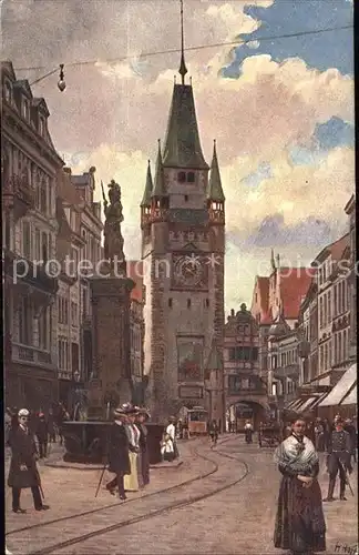 Hoffmann Heinrich Freiburg im Breisgau Kaiserstrasse Martinstor Nr. 155 Kat. Kuenstlerkarte