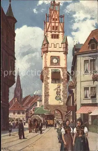 Hoffmann Heinrich Freiburg im Breisgau Schwabentor Nr. 6 Kat. Kuenstlerkarte