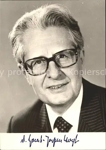 Politiker Hans Jochen Vogel SPD Autogramm Kat. Politik