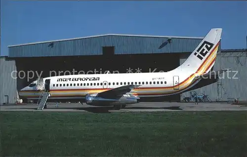 Flugzeuge Zivil Inter European Airways Boeing 737 2L9 OY APP Kat. Flug