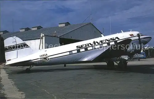 Flugzeuge Zivil Servivensa Carga DC 3 YV 609C c n unknown Kat. Flug