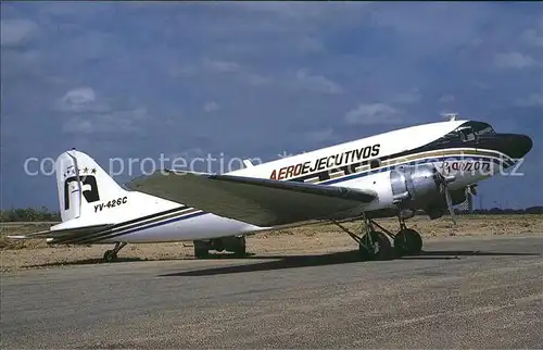 Flugzeuge Zivil Aeroejecutivos DC 3 YV 42C  Kat. Flug