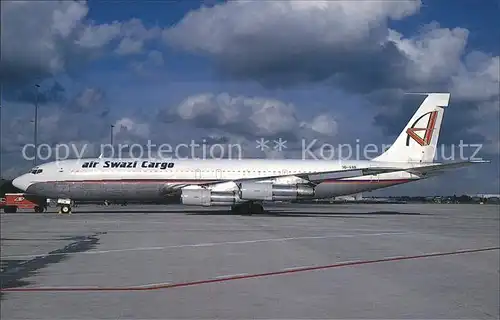 Flugzeuge Zivil Air Swazi Cargo 1990 Boeing 707 323C 3D ASB c n 19519 Kat. Flug