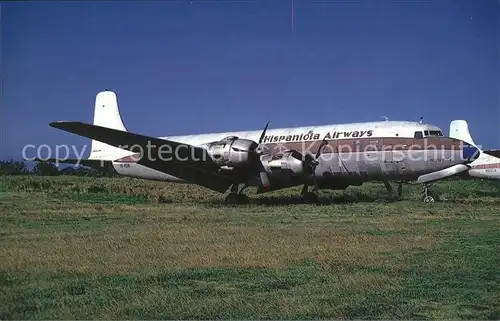Flugzeuge Zivil Hispanola Airways Douglas DC 6BF HI 458 c n 45216 Kat. Flug