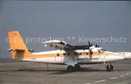 Flugzeuge Zivil Airfast Indonesia DeHavilland DHC 6 PK OCL Kat. Flug