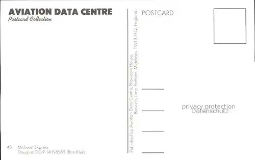 Flugzeuge Zivil Midwest Express Douglas DC 9 14 N85AS  Kat. Flug