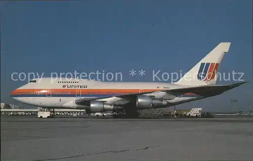 Flugzeuge Zivil United Airlines Boeing 747 SP 21 N143UA Kat. Flug