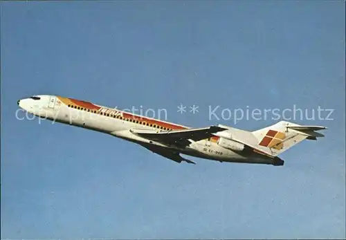 Flugzeuge Zivil Iberia Boeing 727 256 EC DCD Kat. Flug