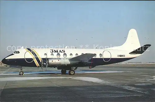 Flugzeuge Zivil 3MAS Vickers V708 Viscount 9Q CAH  Kat. Flug