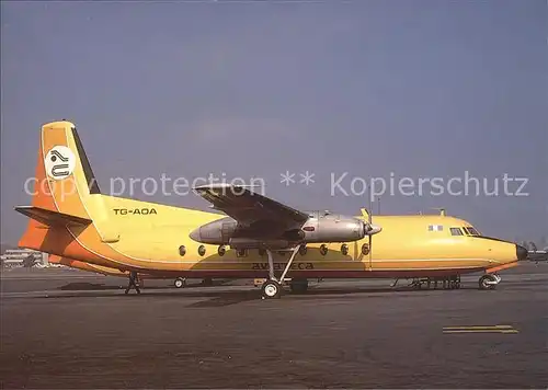 Flugzeuge Zivil Aviateca Fokker F27 MK 200 TG AOA Kat. Flug