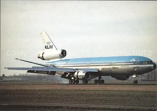 Flugzeuge Zivil KLM Royal Dutch Airlines DC 10 Kat. Flug