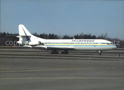 Flugzeuge Zivil Transwede Caravelle SE 210 10B  Kat. Flug