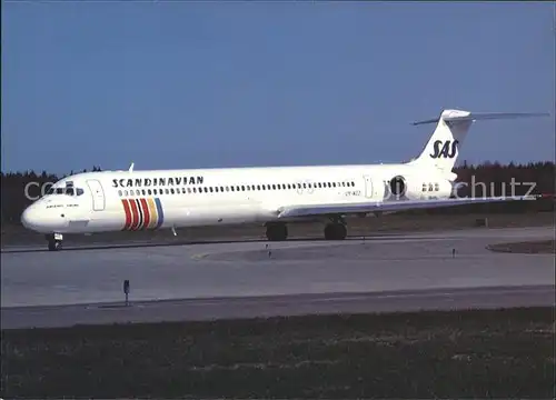 Flugzeuge Zivil SAS Scandinavian DC 9 81 Kat. Flug