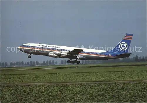 Flugzeuge Zivil Ontario Worldair Boeing 707 338C C GRYN c n 19623 Kat. Flug