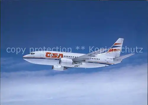 Flugzeuge Zivil CSA Boeing B737 500 OK XGD Kat. Flug