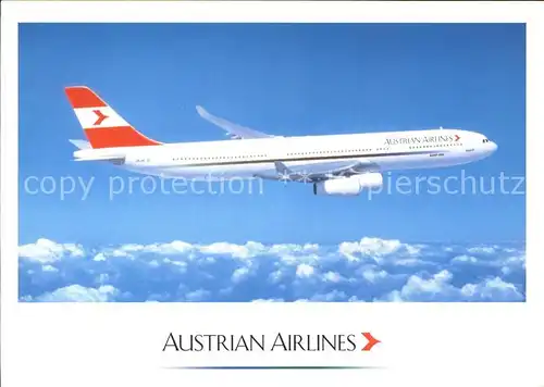 Flugzeuge Zivil Austrian Airlines A340 WB3303 Kat. Flug