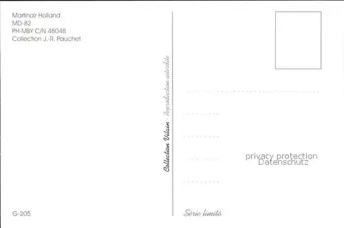 Flugzeuge Zivil Martinair Holland MD 82 PH MBY c n 48048 Kat. Flug