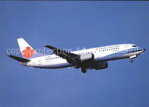 Flugzeuge Zivil China Airlines B 737 43Q B 18677 c n 28494 Kat. Flug