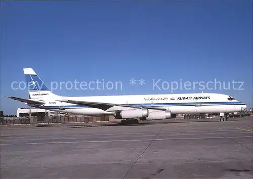 Flugzeuge Zivil Kuwait Airways Cargo DC 8 62F N735PL c n 46153 Kat. Flug