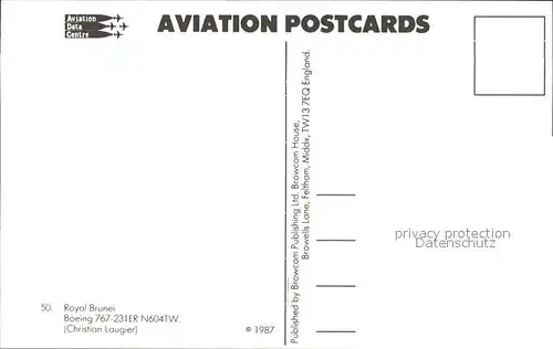 Flugzeuge Zivil Royal Brunei Boeing 767 231ER N6041W Kat. Flug