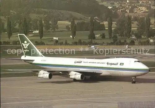 Flugzeuge Zivil Saudi Arabian Airlines Boeing 747 2B5F SCD HL7452 cn sn 22481 454 Kat. Flug